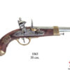 replica pistola antica 3 canne 1119 oro