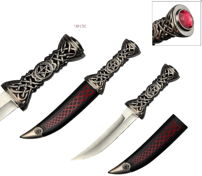 pugnale grande pietra rossa
