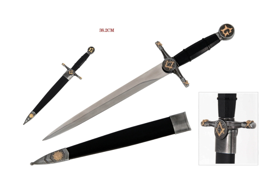 pugnale massonico con fodero new