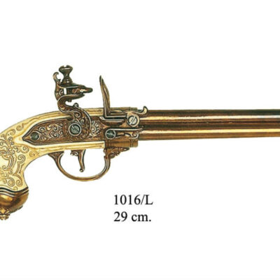 replica pistola italiana 3 canne oro