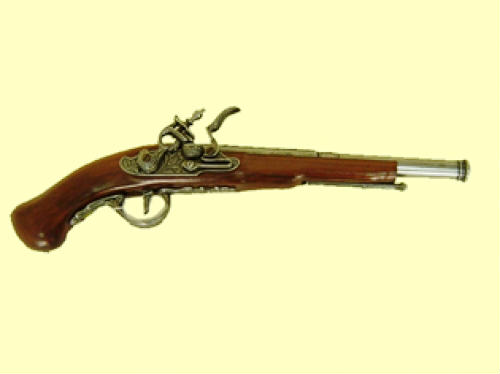replica pistola antica canna lunga