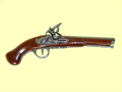 replica pistola antica canna corta