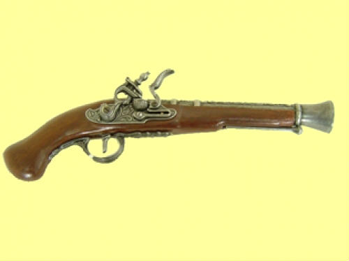 replica pistola antica canna trombone