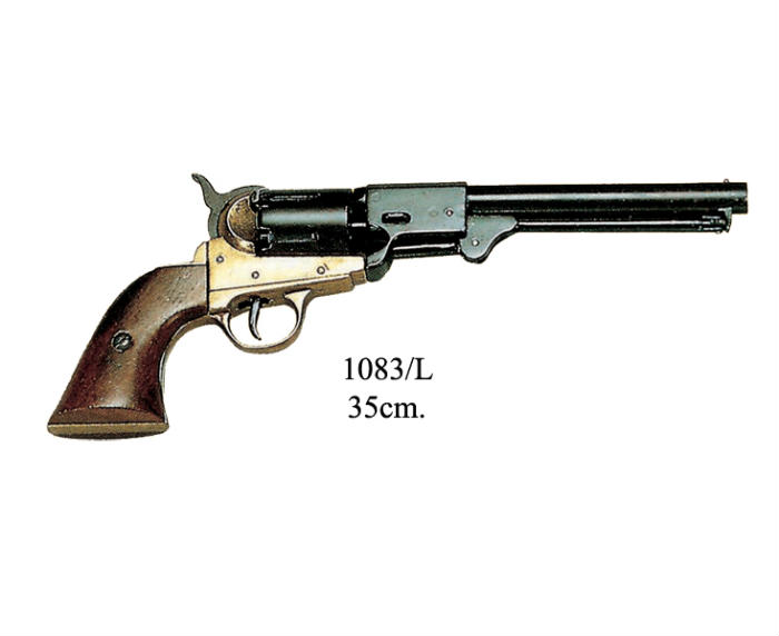 replica pistola revolver confederazione usa nera-oro