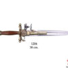 replica pistola antica canna trombone oro