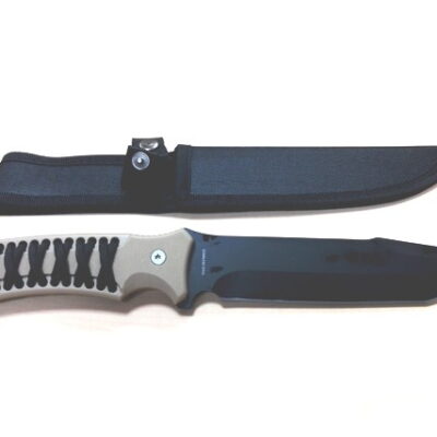 coltello lama fissa beige