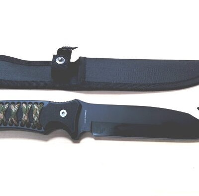 coltello lama fissa nero