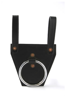 portaspada in pelle con anello