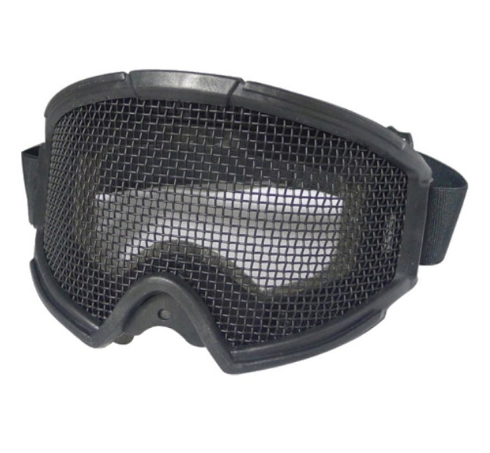 maschera con rete metallica bk