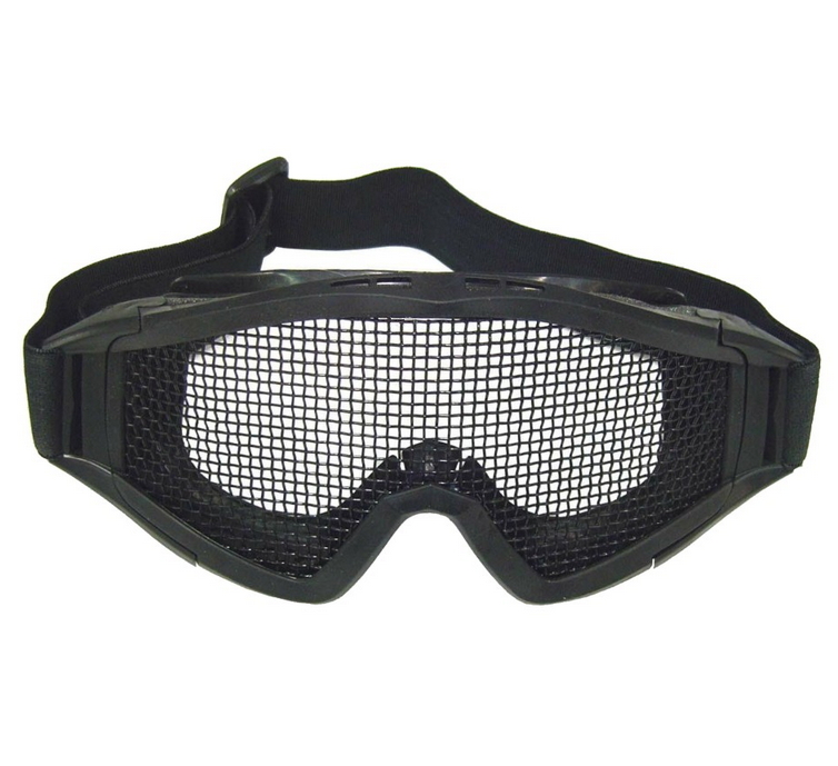 maschera con rete metallica bk