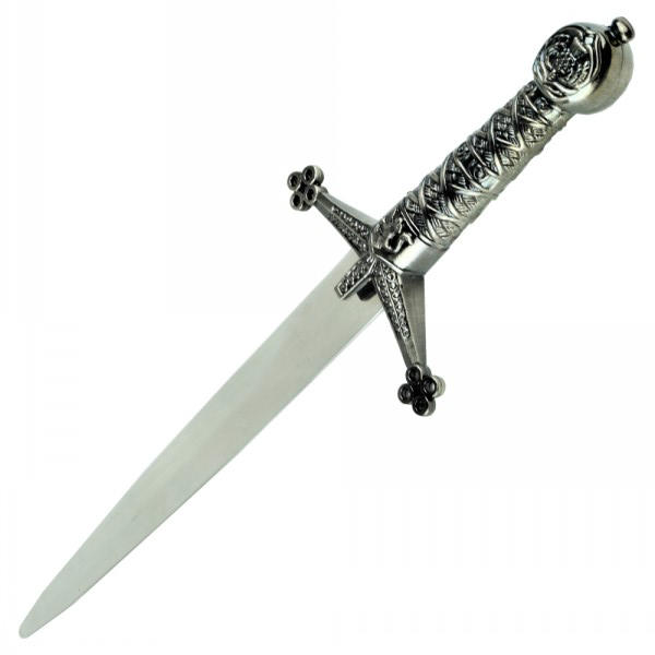 pugnale medievale dettagli argentati pugnale medievale dettagli argentati