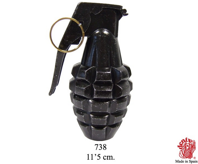 imitazione bomba a mano nera