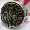 anello croce templare smaltato bianco anello croce templare smaltato bianco