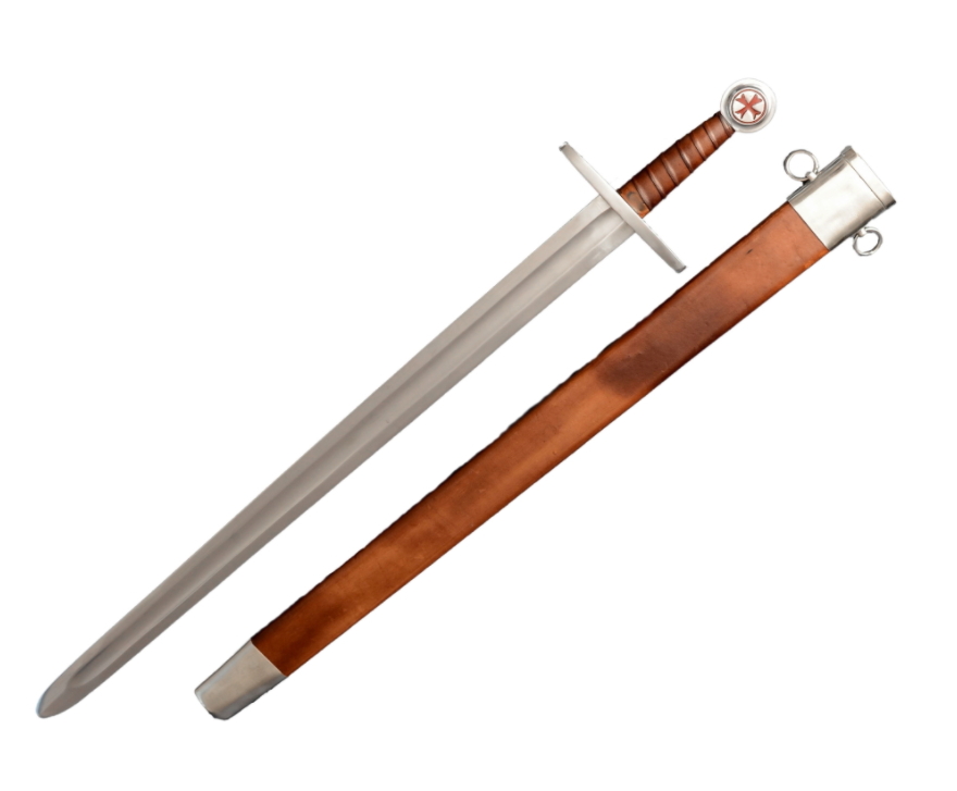 spada templare alta qualita' acciaio al carbonio