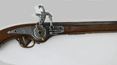 pistola xv secolo meccanismo a ruota