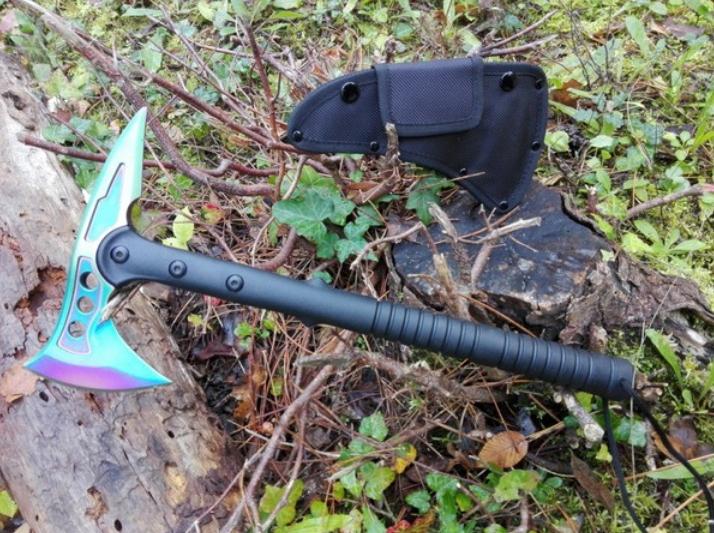 ascia tomahawk tactical axe rainbow