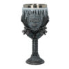 calice gotico teschio con rose