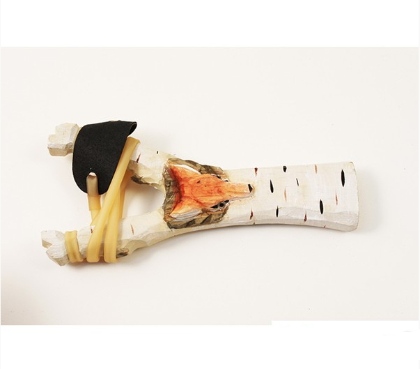 fionda in legno volpe