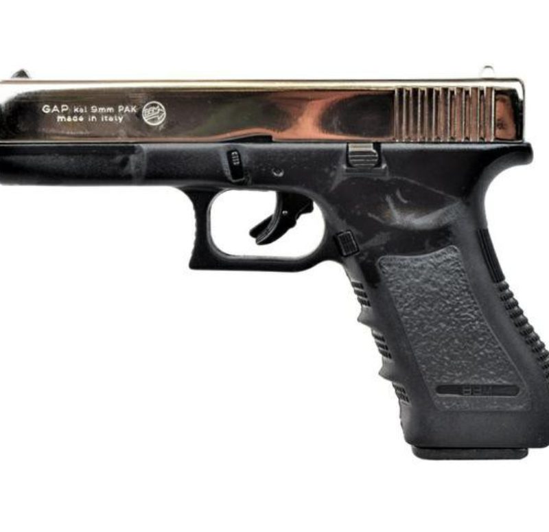 pistola a salve gap calibro 9mm nichel glock