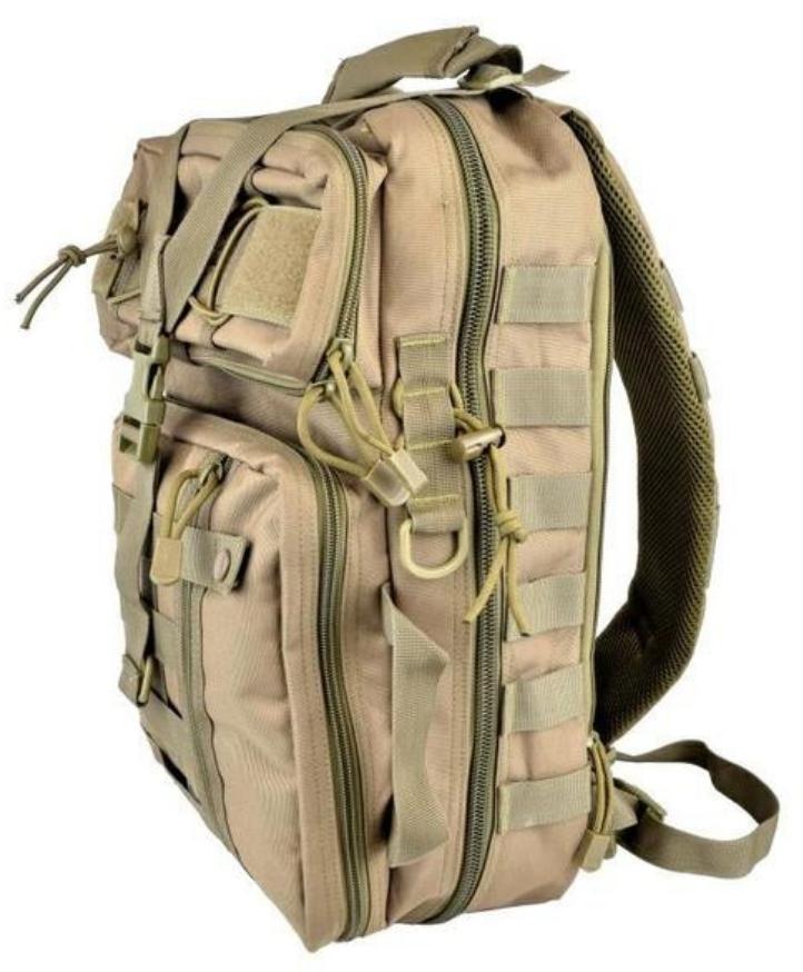 zaino monospalla colore tan