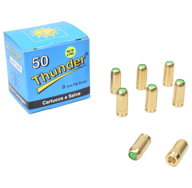 colpi a salve calibro 9mm thunder made in italy