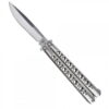 coltello butterfly damascato total silver sck coltello butterfly damascato total silver sck