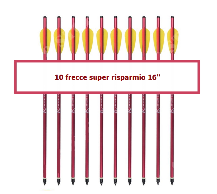 10 freccia in alluminio 16" per balestra