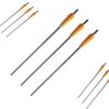 freccia per balestra alluminio 20'' nera 5 pezzi