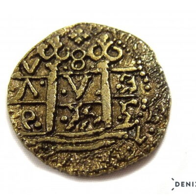 moneta doblone croce color oro
