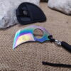 coltello karambit lama fissa rainbow