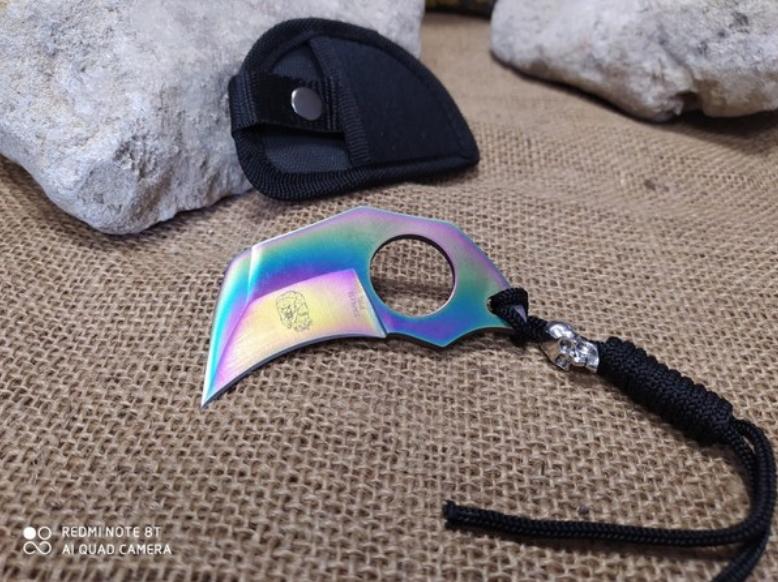 coltello modello finger knife rainbow
