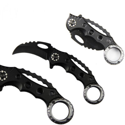 coltello karambit nero chain