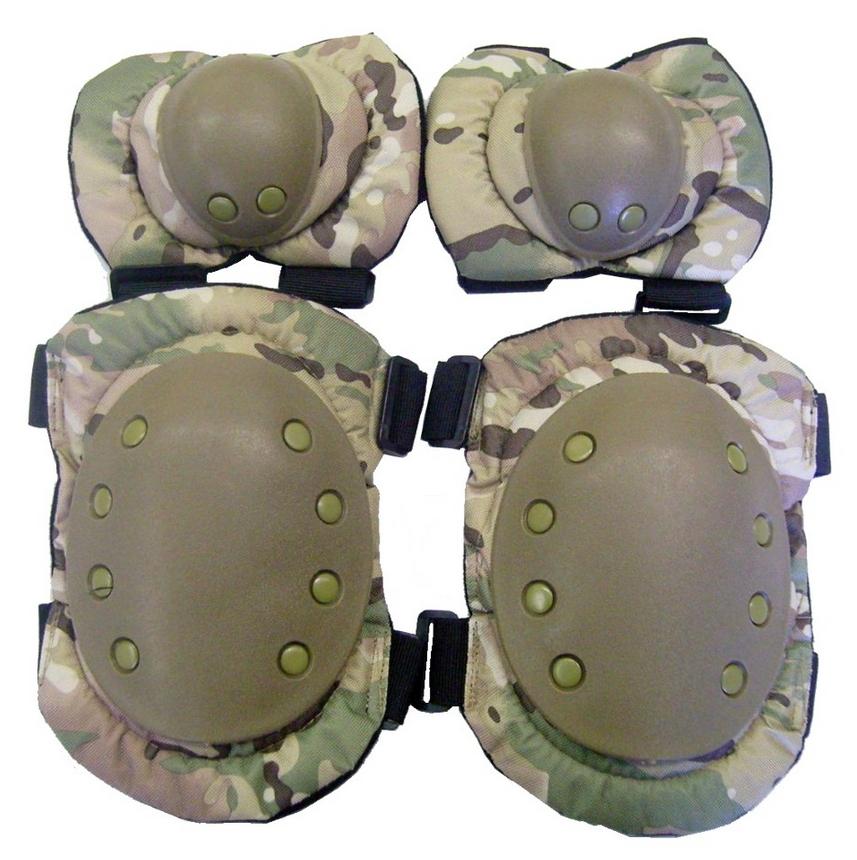 set ginocchiere + gomitiere 4 pezzi multicam