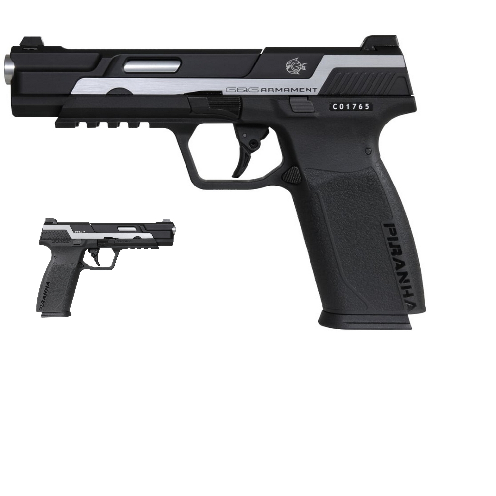 pistola a gas piranha mk i silver