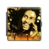 porta sigarette in metallo + pvc stiker bob marley