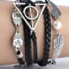 harry potter braccialetto 3 in 1 black
