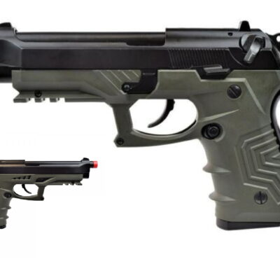 pistola a gas hg-173 verde scarrellante