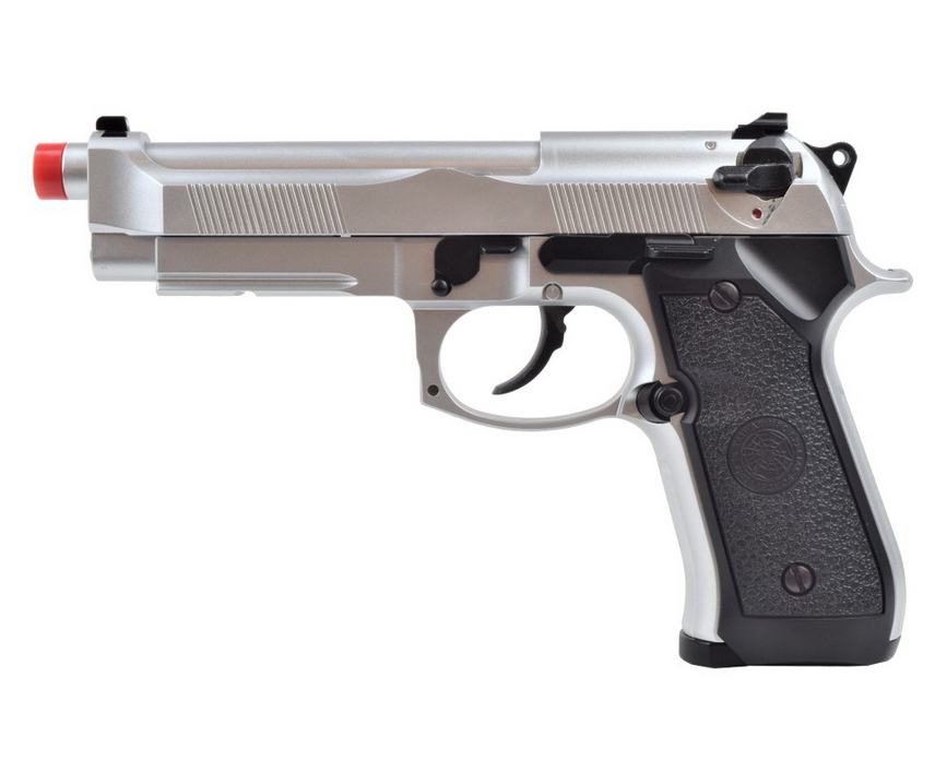 pistola softair a gas b92 silver scarellante