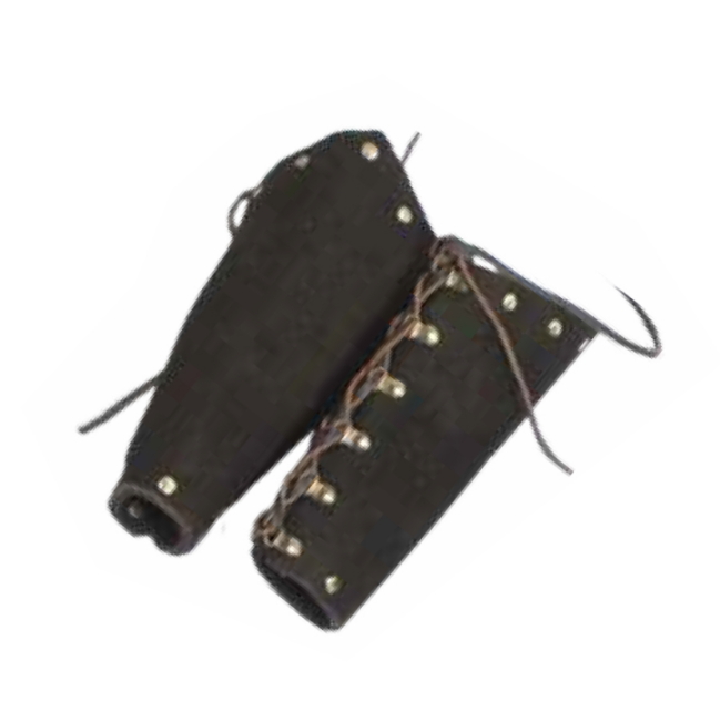 coppia avambracci in pelle