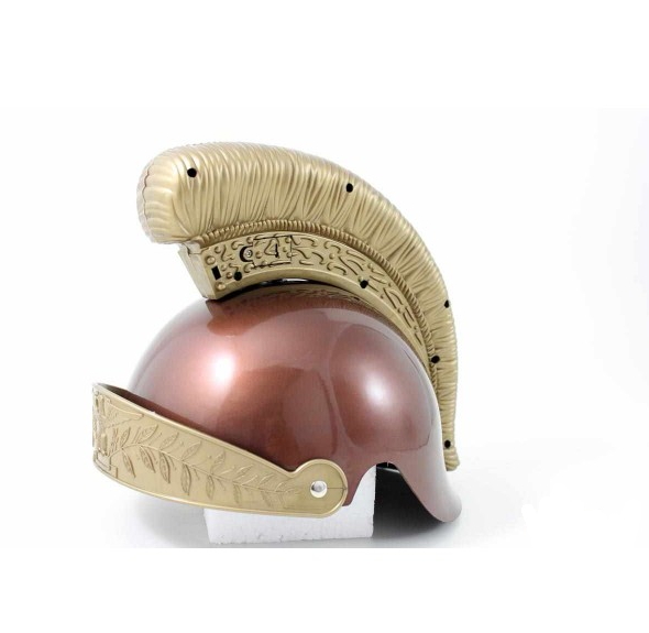 elmo romano color marrone