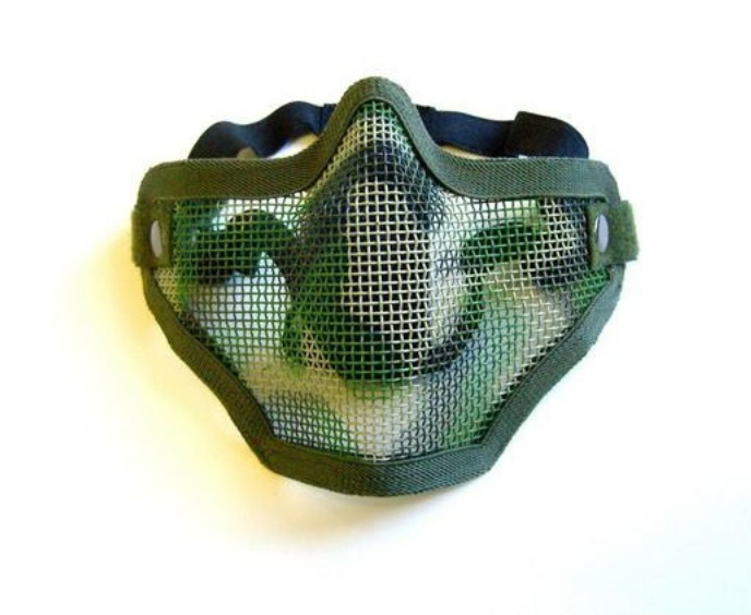 tactical maschera a rete green/grey