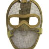 maschera con rete metallica verde soft air