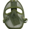 maschera con rete metallica verde kr014v
