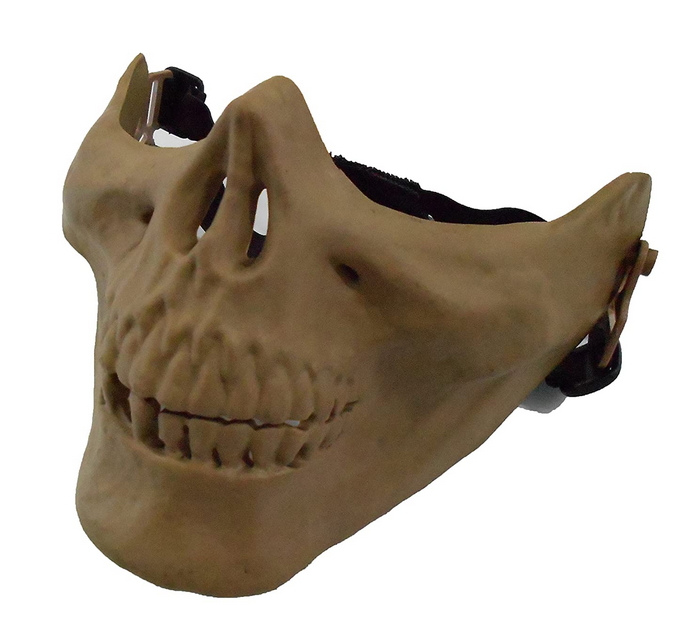 softair maschera protezione naso/bocca teschio