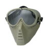 maschera con rete metallica verde kr014v