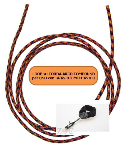 1 mt cordino per loop su corda arco compound per uso con sgancio