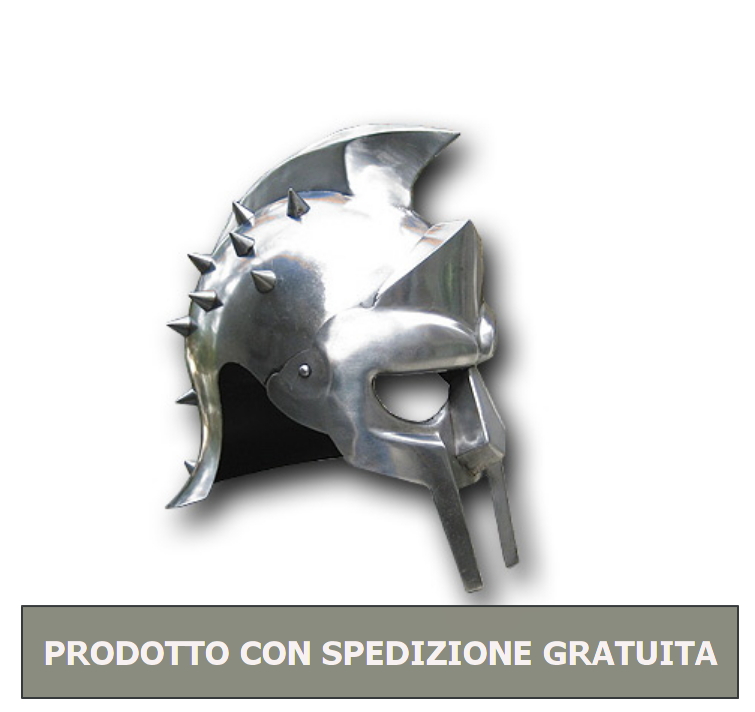 elmo del gladiatore-alta qualita' -spedizione gratuita