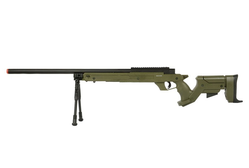 fucile sniper bolt action con bipiede green