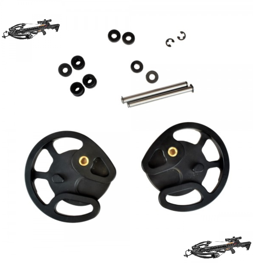 set 2 carrucole di ricambio per balestre serie mk-xb56