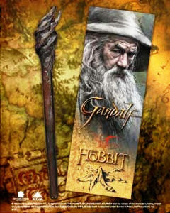 lo hobbit :penna bastone gandalf originale !